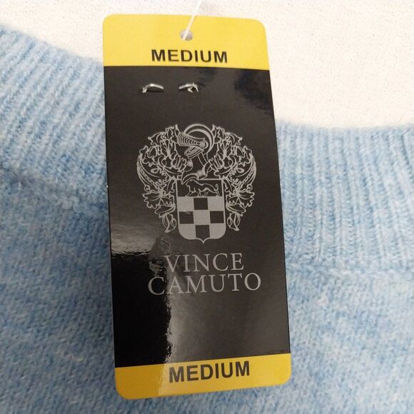 Women’s Holiday Christmas Sweater - SNOWFLAKE sky blue Vince Camuto NWT - Medium - Picture 14 of 14